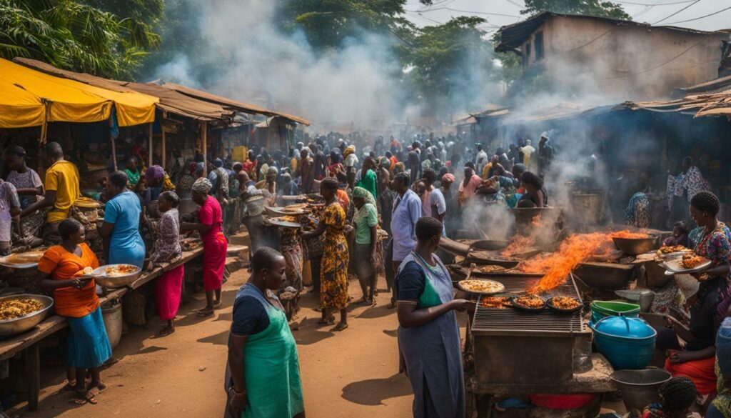 Street food in Ghana