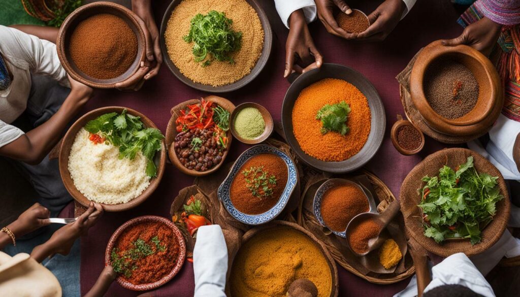 Traditional Ethiopian Feast