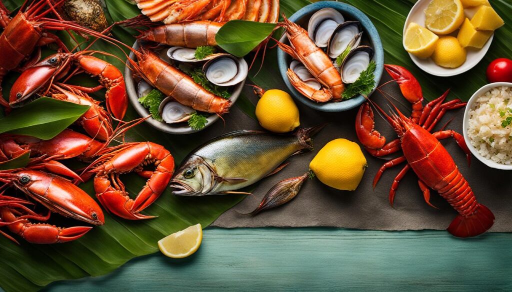 Fresh seafood from Solomon Islands